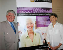 Dr Black and Prof Rosemary Coates at the launch of the Jules Black Sexology Collection, 4 March 2011